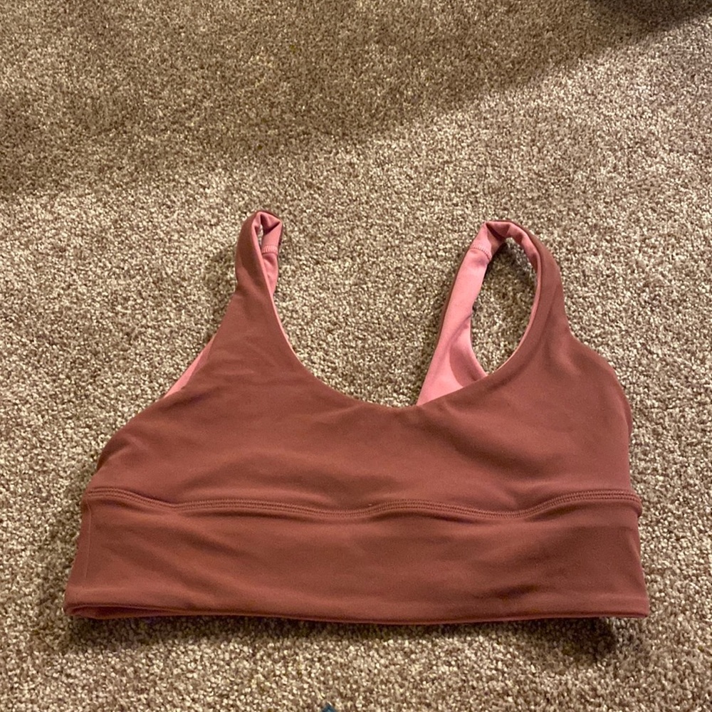 Lululemon Align Bra, Terracotta and Pink, Size 8